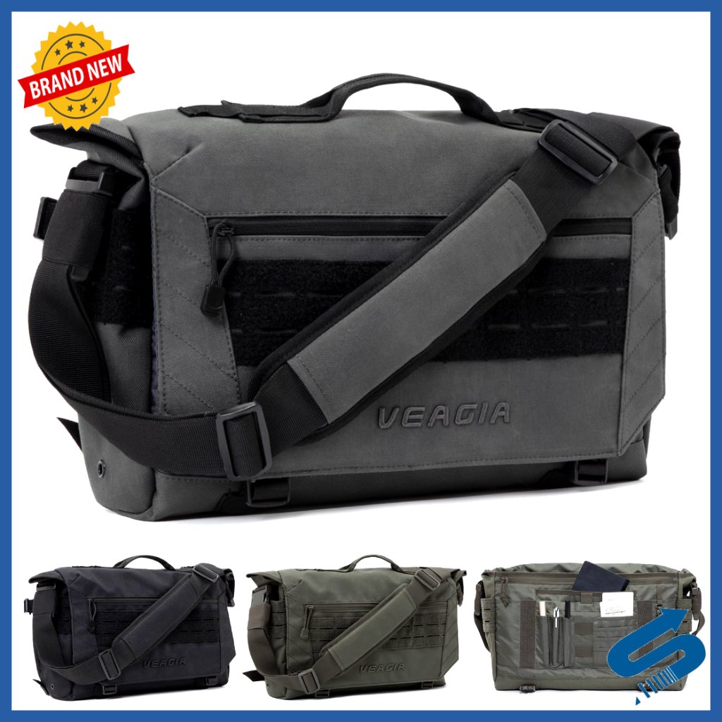 Tactical Messenger Bag Laptop Briefcase Molle System Detachable Shoulder Strap